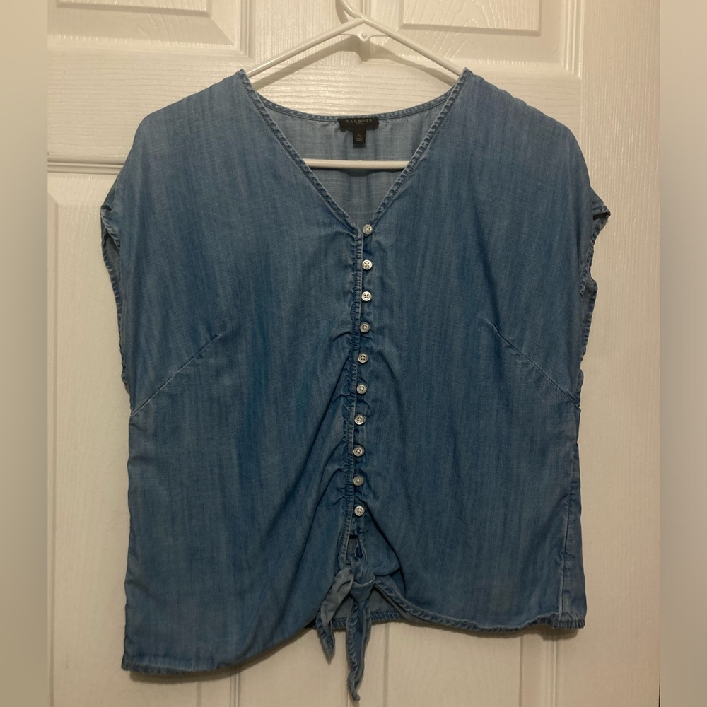 Talbots jean top